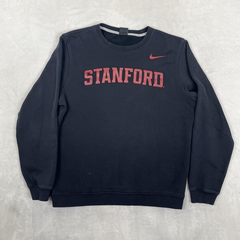 Stanford Cardinal Sweatshirt Mens Medium Black NCAA College Nike Crewneck